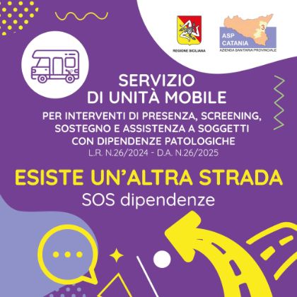 Contrasto alle dipendenze - primo calendario delle attività a Palagonia