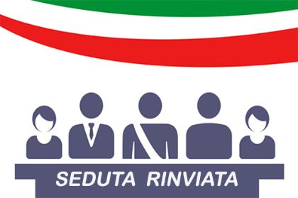 Rinvio della seduta Consiliare convocata per il 31 agosto