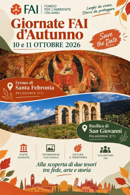 Giornate FAI d’autunno | Palagonia | Appuntamento per sabato 10 e domenica 11 ottobre 2026