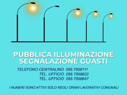 I numeri telefonici per segnalare guasti all’illuminazione pubblica 