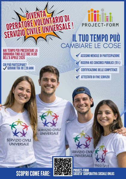 Project-Form Onlus - Bando dei progetti del Servizio Civile Universale 2026 